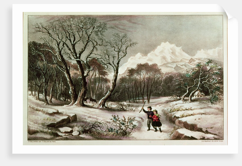 Woodlands in Winter. by American School