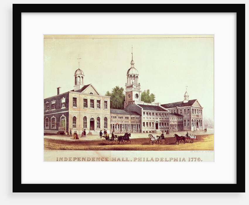 Independence Hall, Philadelphia, 1776. by American School
