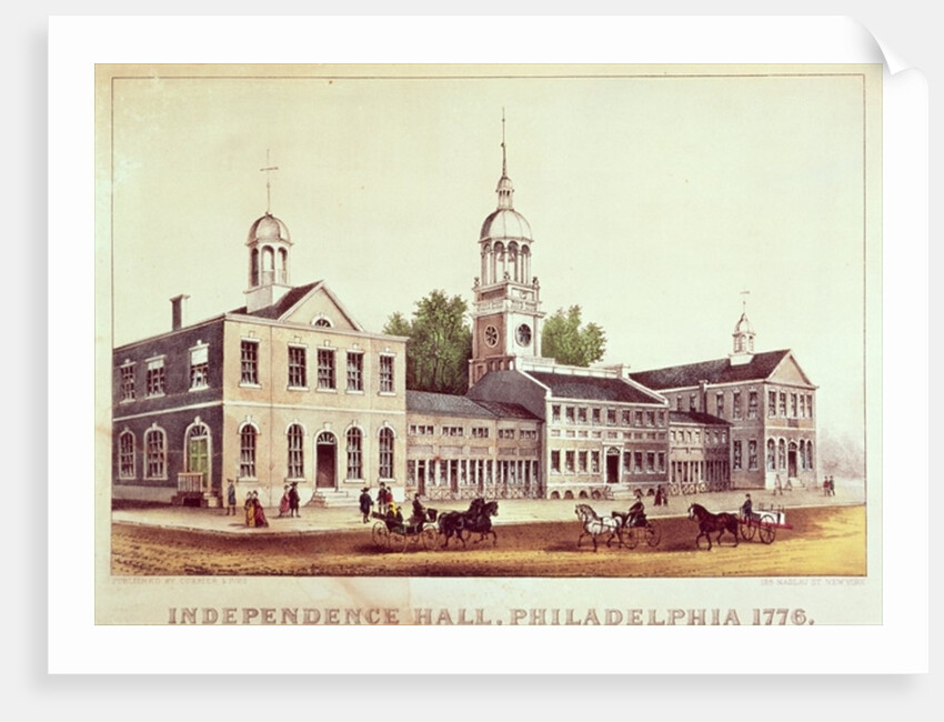 Independence Hall, Philadelphia, 1776. by American School
