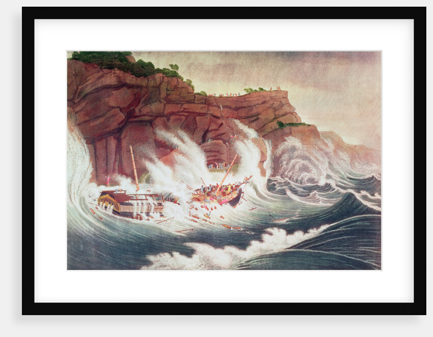 Loss of the Packet Ship Albion by Thomas (after) Birch