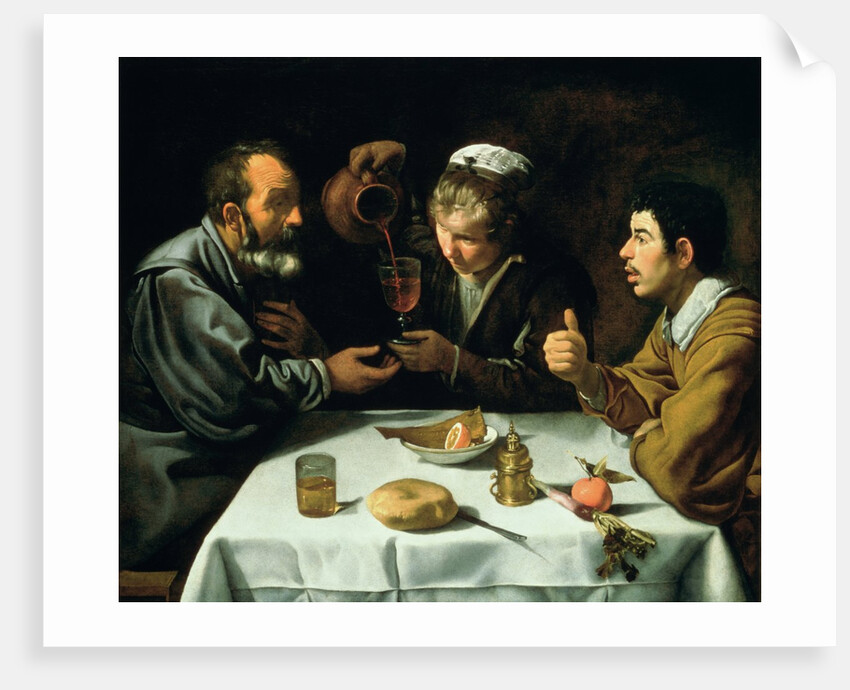 The Lunch, 1620 by Diego Rodriguez de Silva y Velazquez