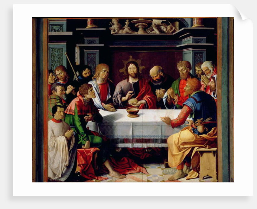 The Last Supper, central panel from the Eucharist Triptych, 1515 by French School