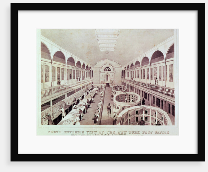 North Interior View of the New York Post Office by American School