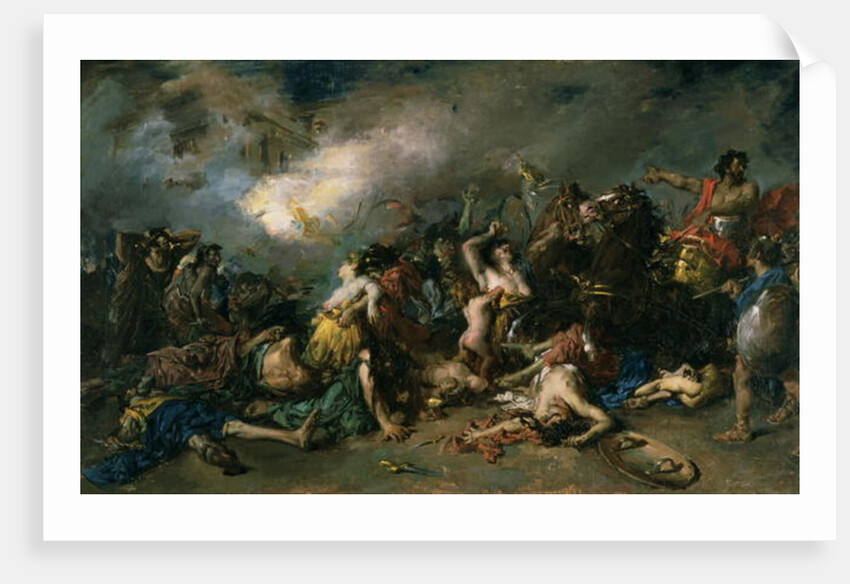 The Final Day of Sagunto in 219BC, 1869 by Francisco Domingo Marques