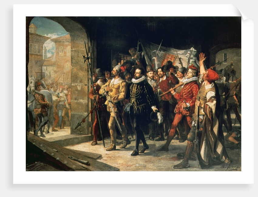 Antonio Perez Released from Prison by the Rebels in 1591 by Augustus or Augusto Ferran