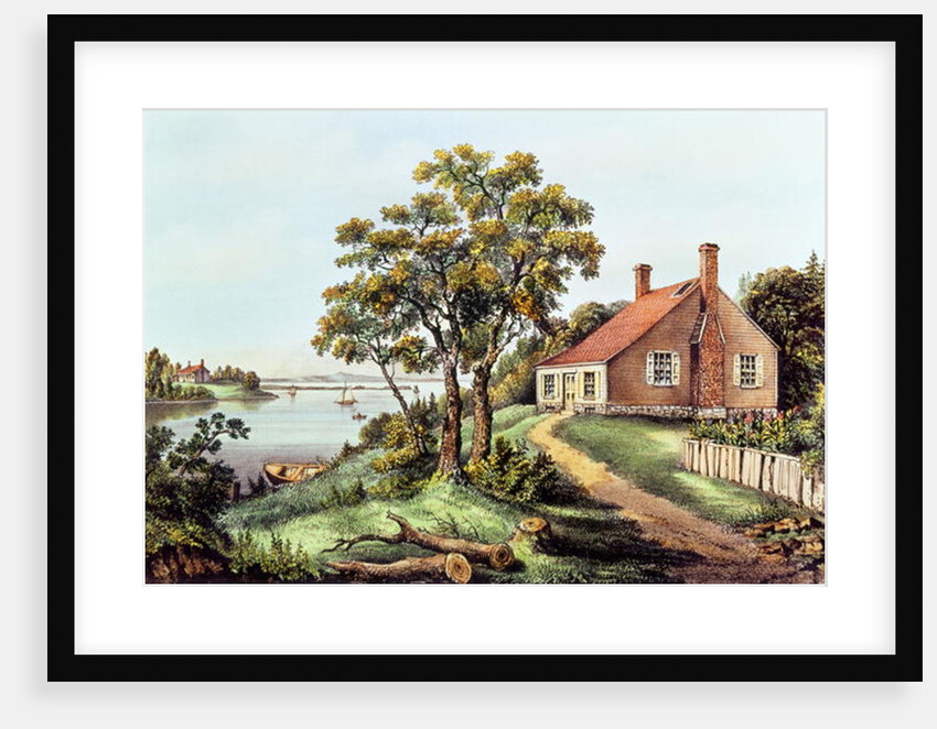 The Birthplace of Washington at Bridges Creek, Westmoreland Co. Va by N. and Ives J.M. (1824-95) Currier