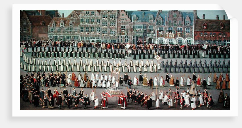 The Ommeganck in Brussels in 1615: Procession of Notre Dame de Sablon, 1616 by Denys van Alsloot