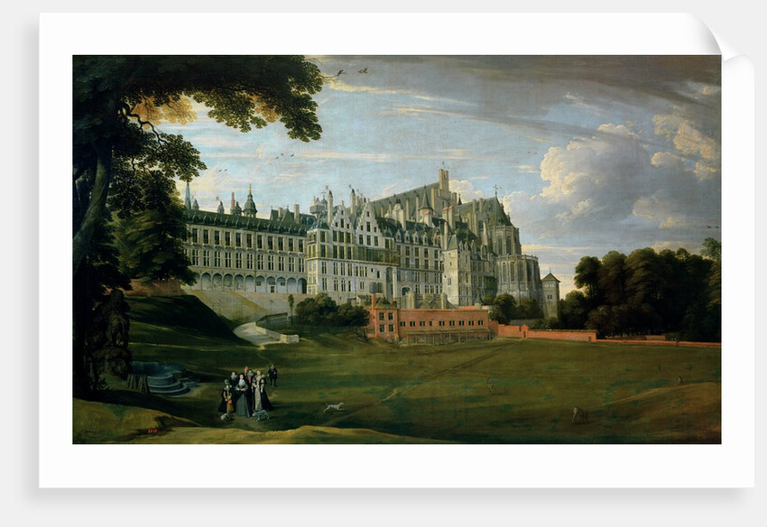 Infanta Isabella Clara Eugenia Strolling in the grounds of the Palace in Brussels by Jan the Elder Brueghel