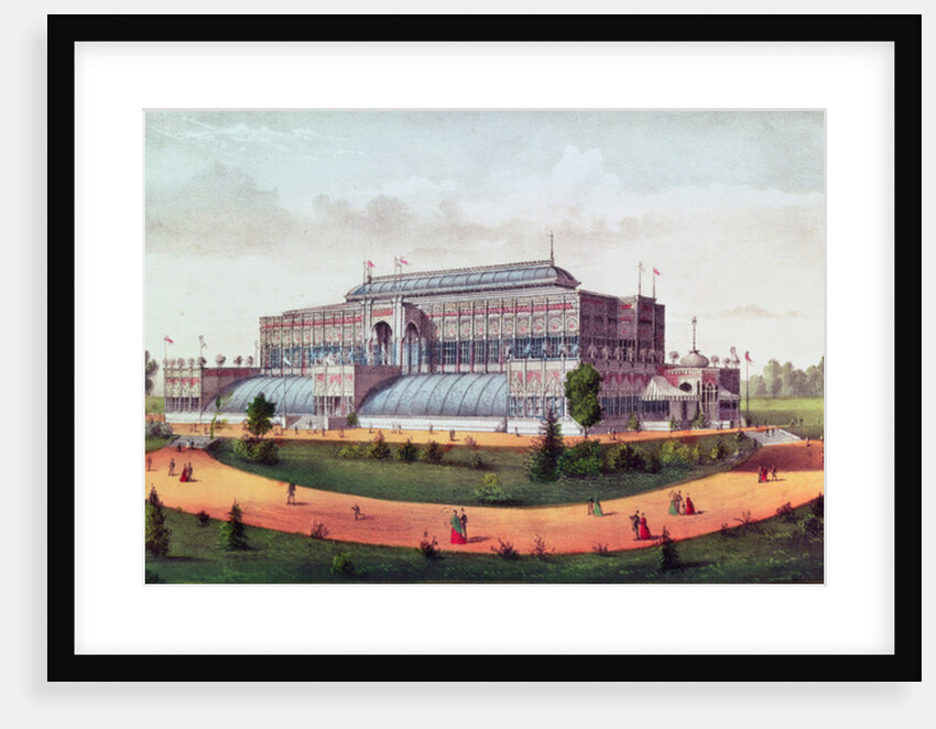 Horticultural Hall, Grand United States Centennial Exhibition 1876 by N. and Ives J.M. Currier