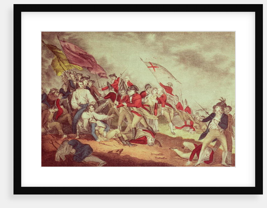 Battle at Bunker's Hill by N. and Ives J.M. (1824-95) Currier