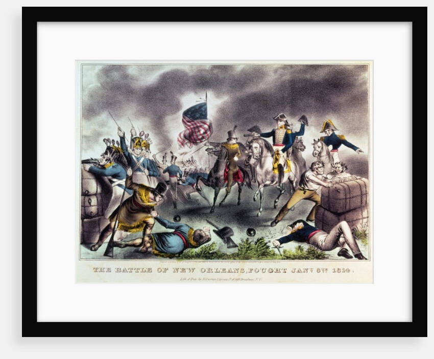 The Battle of New Orleans, 8th January 1814 by N. and Ives J.M. Currier