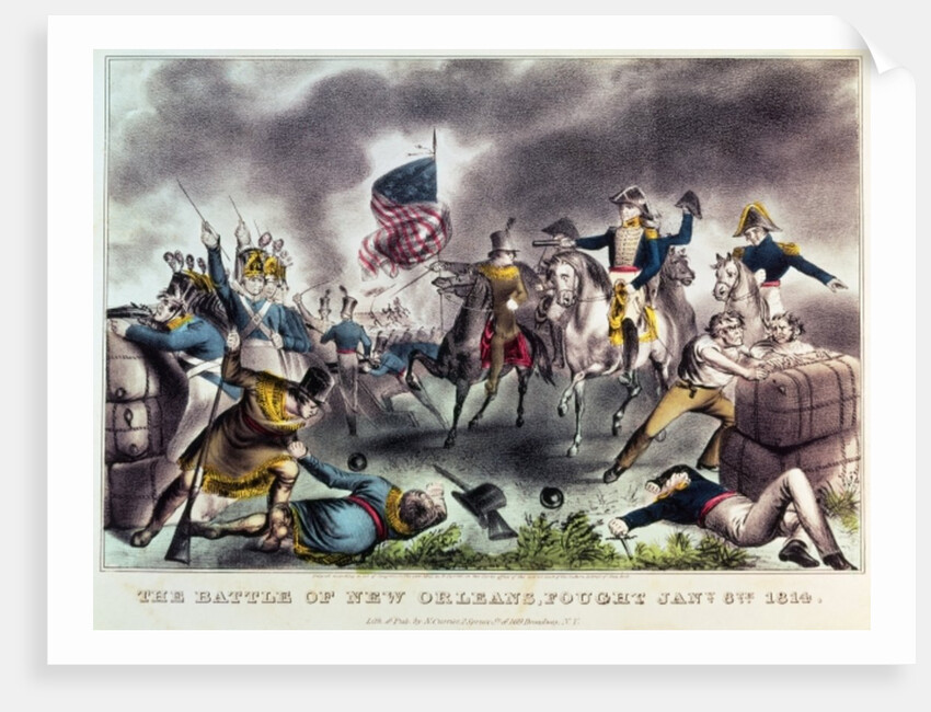 The Battle of New Orleans, 8th January 1814 by N. and Ives J.M. Currier