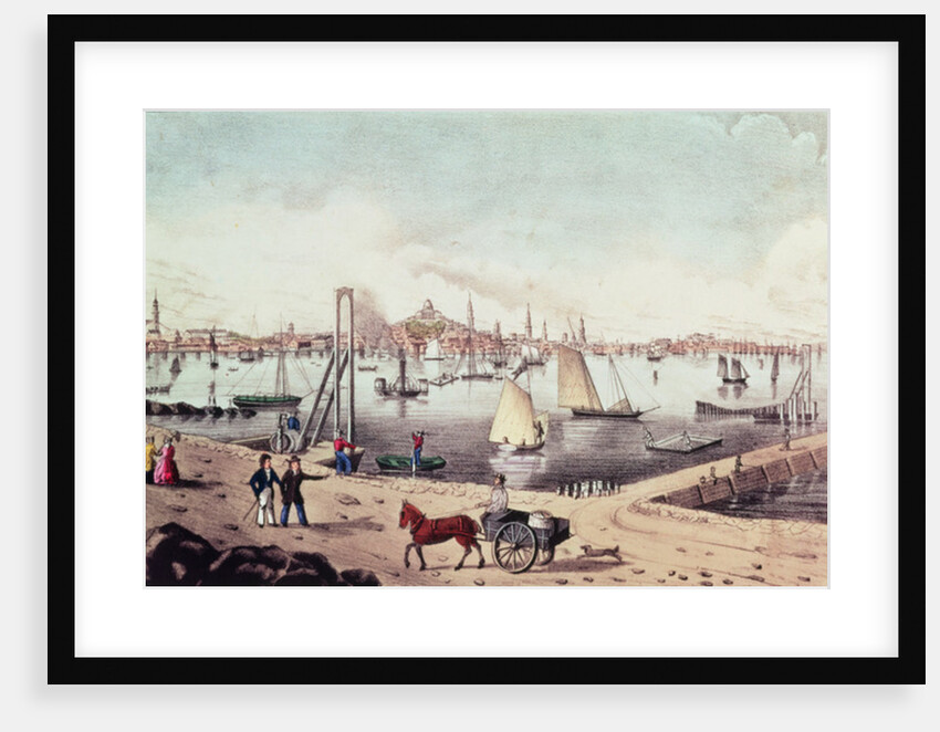 View of Boston by N. and Ives J.M. Currier