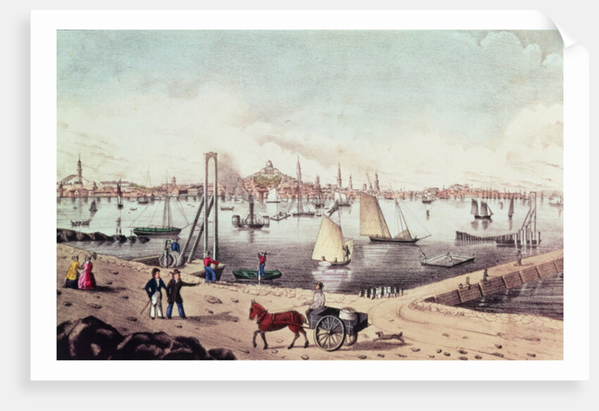 View of Boston by N. and Ives J.M. Currier