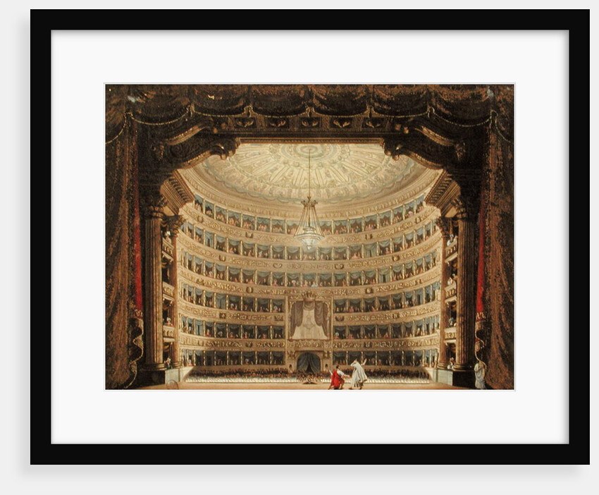 La Scala, Milan, during a performance by Italian School