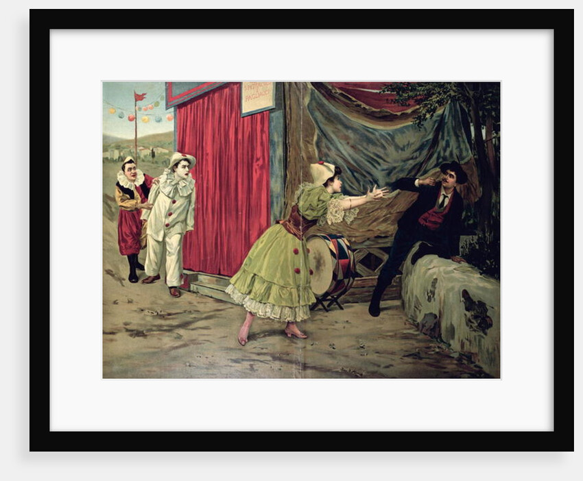 Scene from the opera 'Pagliacci' by Ruggiero Leoncavallo by French School