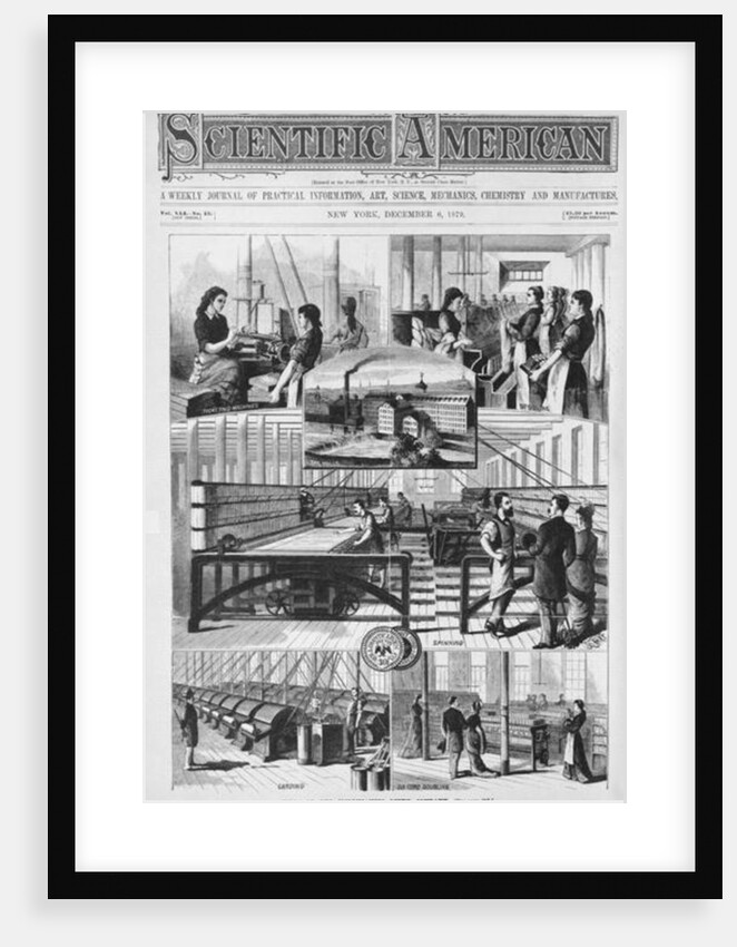 Mills of the Willimantic linen company by American School