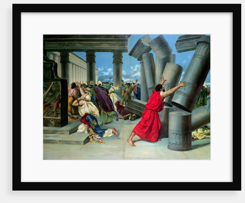 Samson and Delilah and the destruction of the Temple by German School
