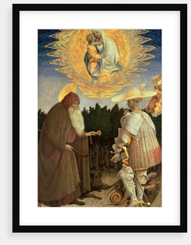 The Virgin and Child with St. George and St. Anthony the Abbot by Antonio Pisanello
