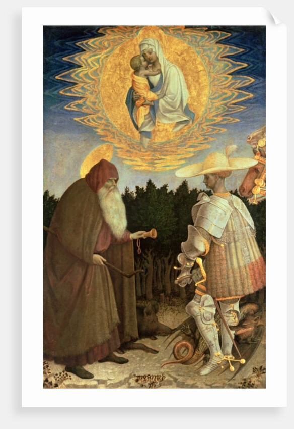 The Virgin and Child with St. George and St. Anthony the Abbot by Antonio Pisanello