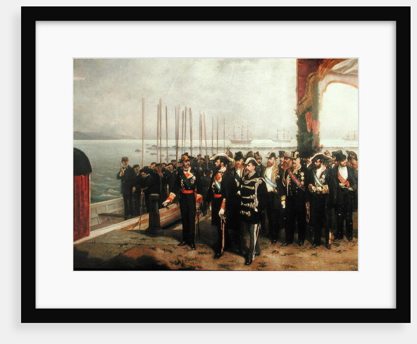 Embarkation of Amadeo I of Savoy for Spain by Luis Alvarez Catalá