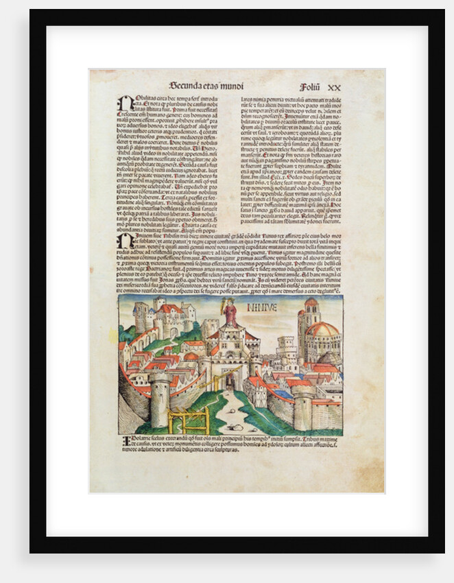 City of Nineveh, 1493 by German School