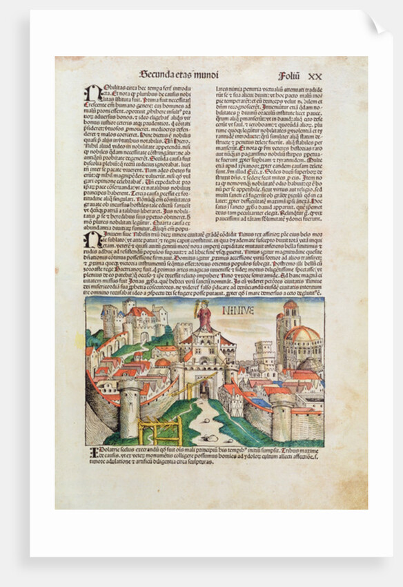 City of Nineveh, 1493 by German School