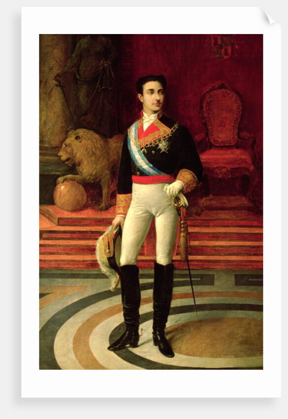 Portrait of Alfonso XII 1876 by Salvador Martinez Cubells