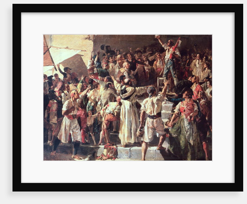 The Cry of the Palleter declaring was on Napoleon, 1884 by Joaquin Sorolla y Bastida