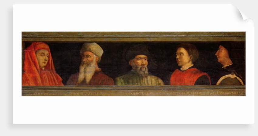 Portraits of Giotto Uccello, Donatello Manetti and Brunelleschi by Paolo (attr. to) Uccello