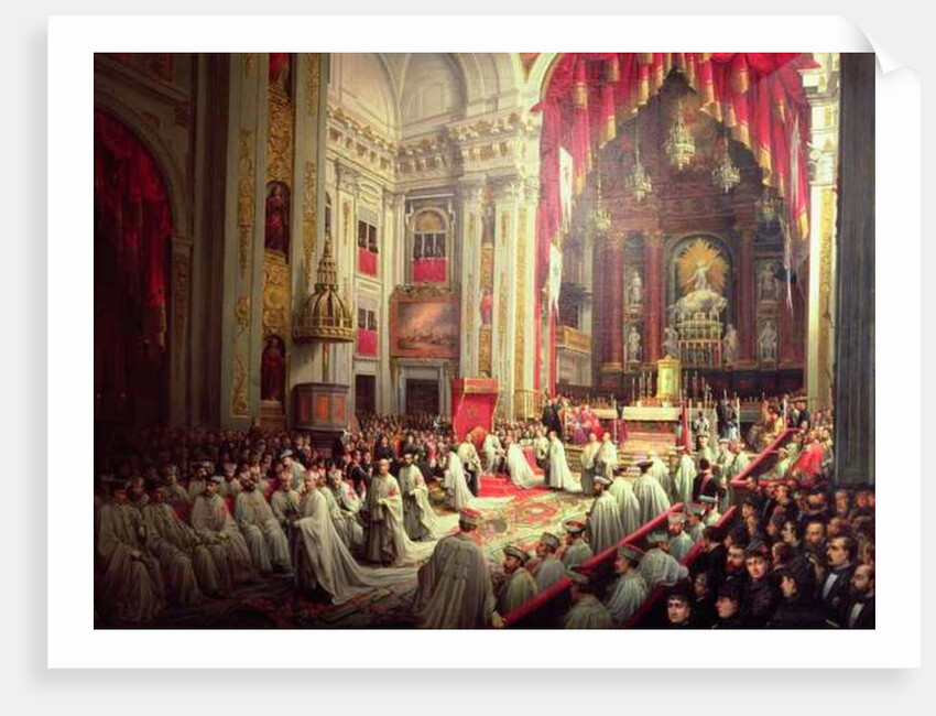 Investiture of King Alfonso XII as Grand Master of the Military Orders by Joaquin Siguenza