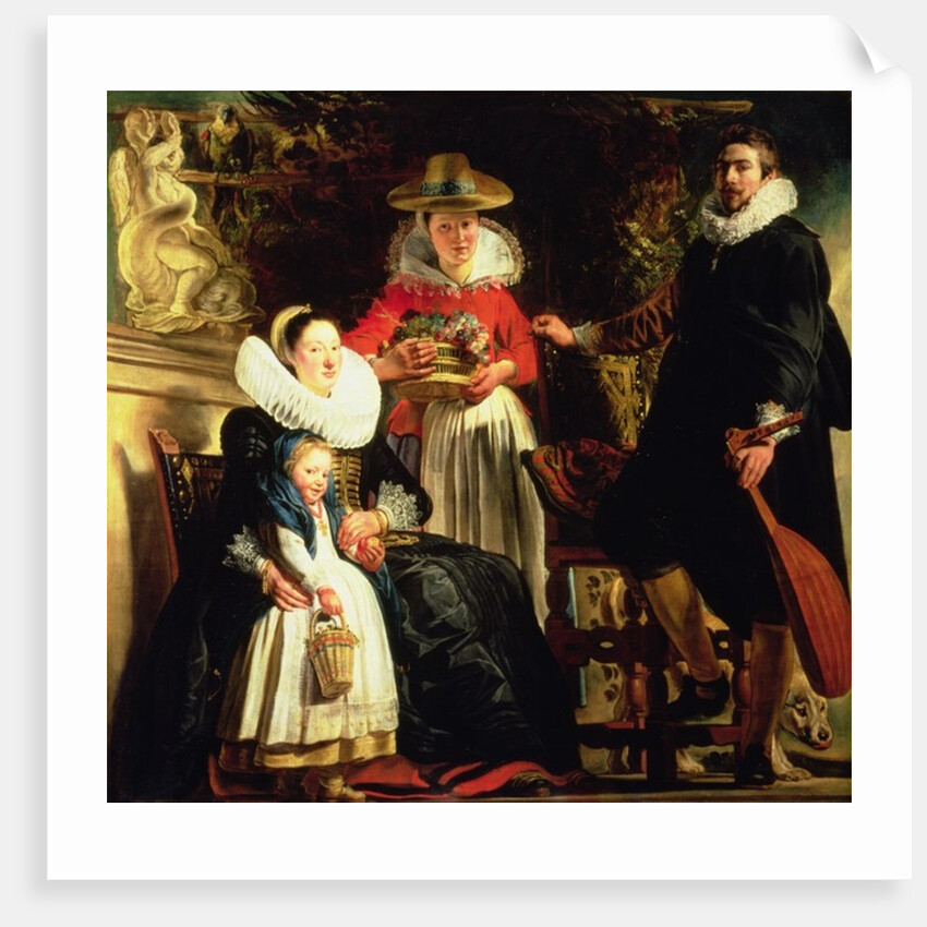 The Artist and His Family in a Garden, c.1620-22 by Jacob Jordaens