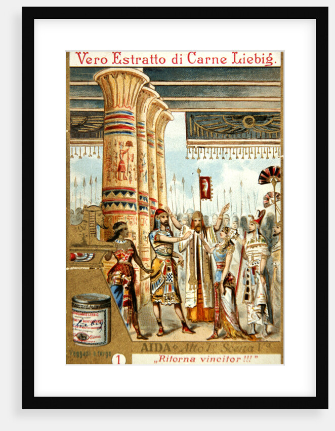 Scene from Act I, Scene v of the opera 'Aida', by Giuseppe Verdi by Anonymous