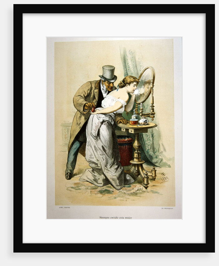 The Story of a Woman: The Jack of coins, 1881 by Eusebio Planas