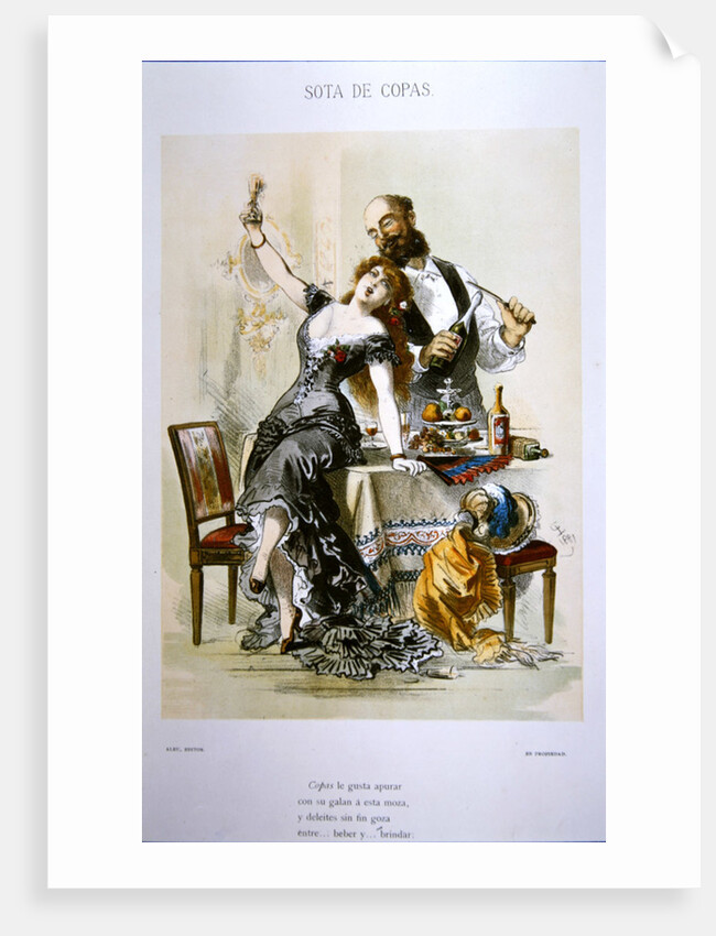 The Story of a Woman: The Jack of Cups, 1881 by Eusebio Planas