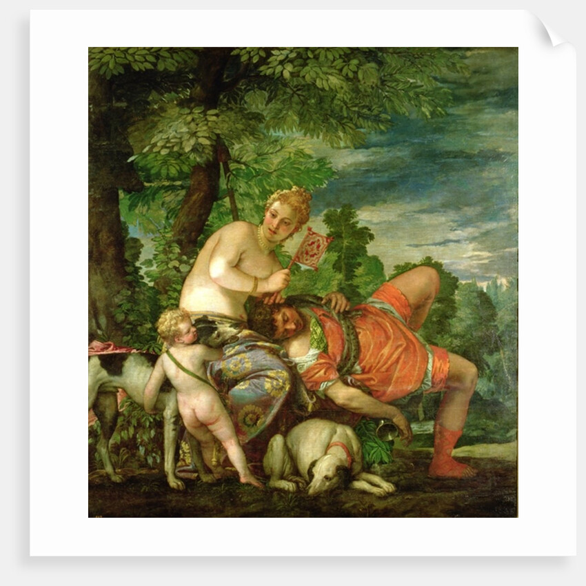 Venus and Adonis, 1580 by (1528-88) Veronese