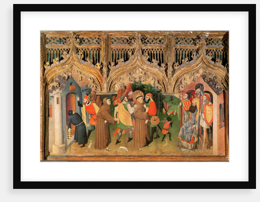 Scene from the Life of St. Francis from the Life of the Virgin and St. Francis Altarpiece by Nicolas Frances