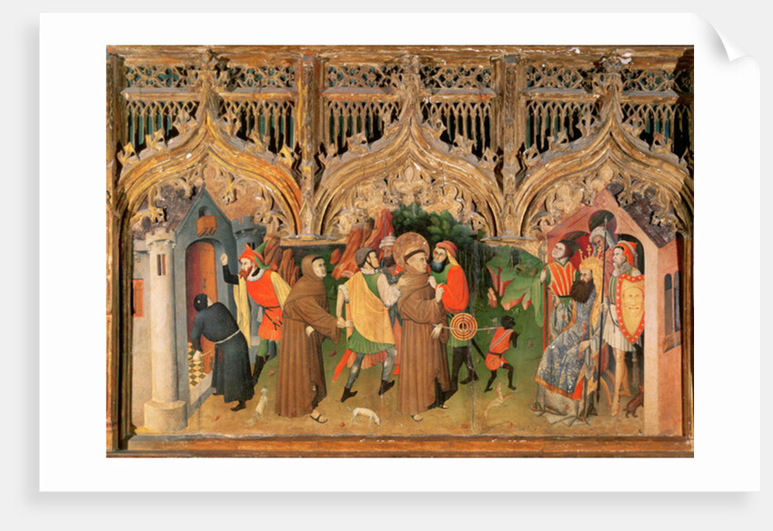 Scene from the Life of St. Francis from the Life of the Virgin and St. Francis Altarpiece by Nicolas Frances