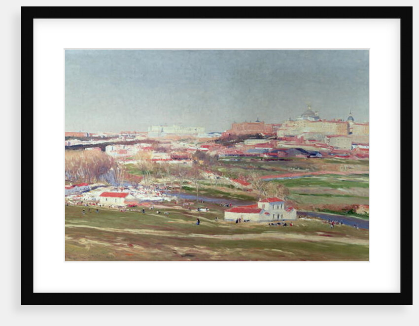 Pradera de San Isidro and Palacio Real beyond, Madrid by Aureliano de Beruete