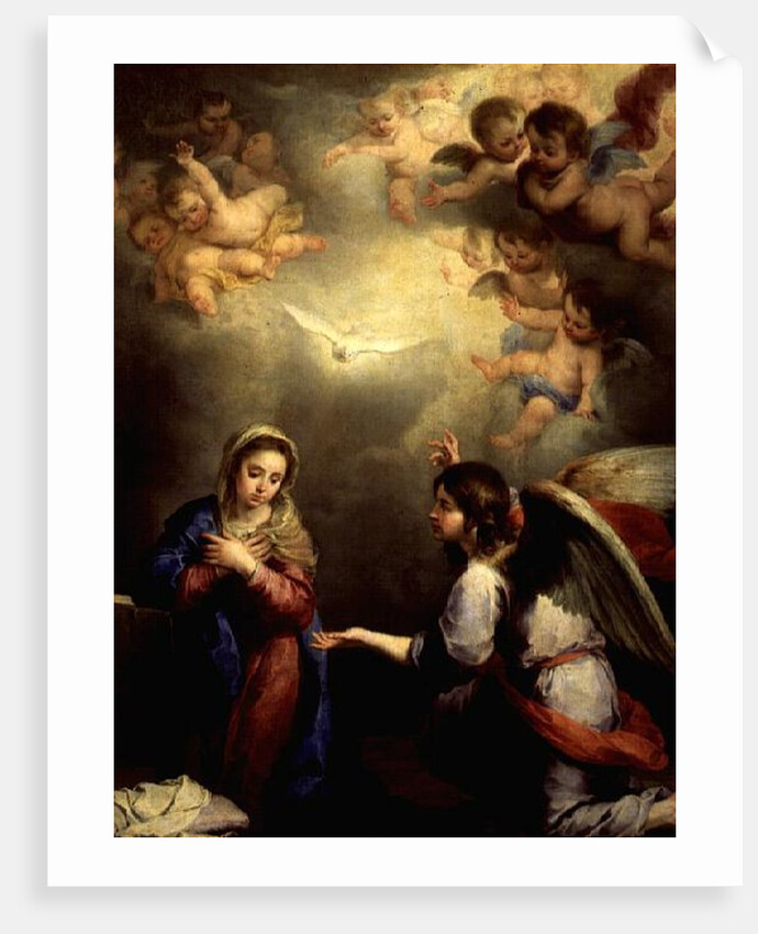 The Annunciation, 17th century by Bartolome Esteban Murillo