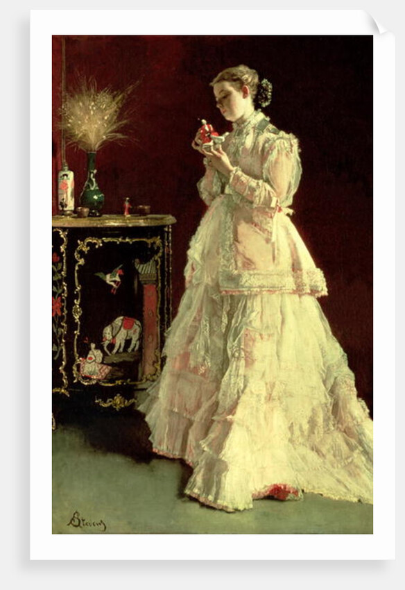 The Lady in Pink, 1867 by Alfred Emile Stevens
