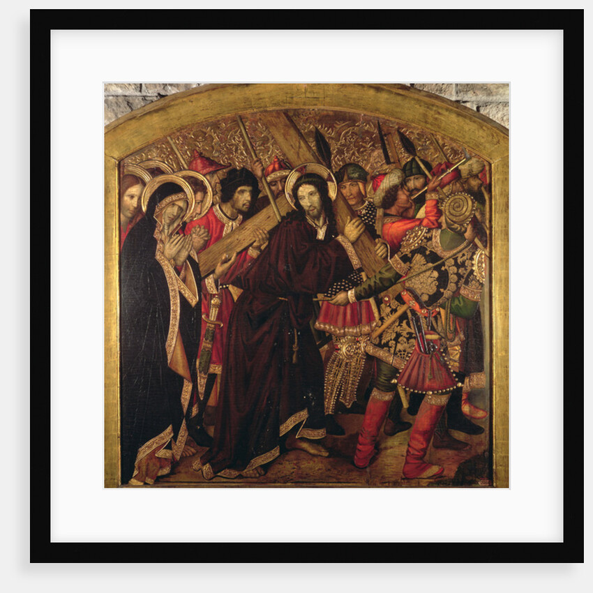Road to Calvary, Blanquers Altarpiece by Jaume Huguet