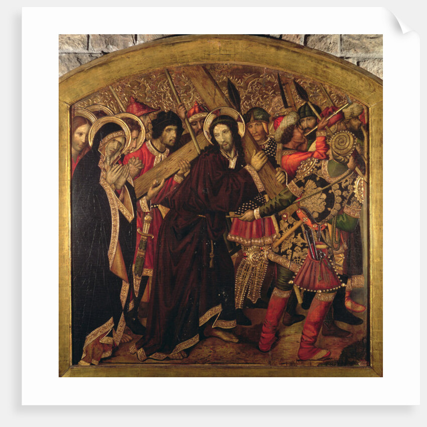 Road to Calvary, Blanquers Altarpiece by Jaume Huguet