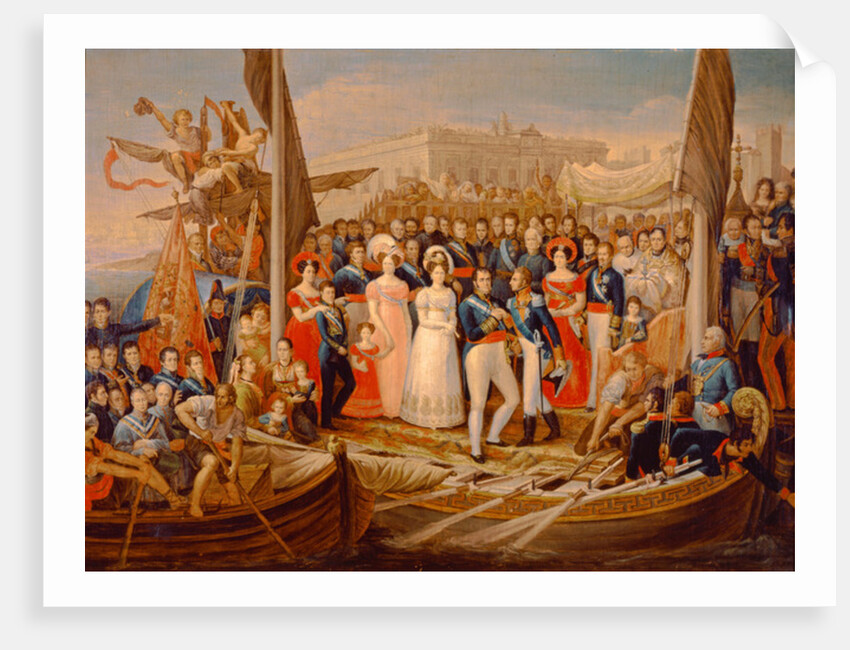 Ferdinand VII Disembarking in the Port of Santa Maria, 19th century by Jose Aparicio
