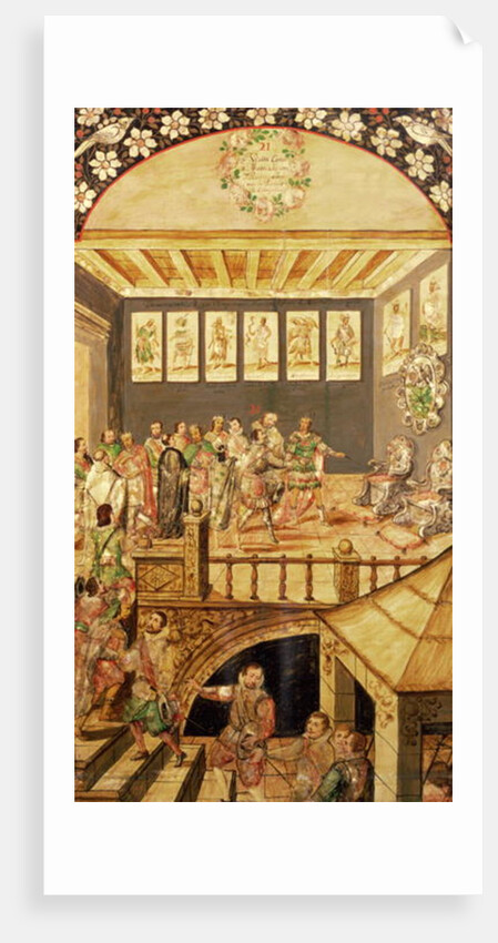 The Conquest of Mexico: the Visit of Hernando Cortes to Montezuma in 1520, 1698 by Miguel and Juan Gonzalez