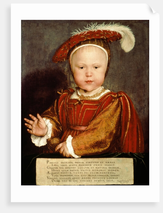 Portrait of Edward VI as a child, c.1538 by Hans Holbein the Younger