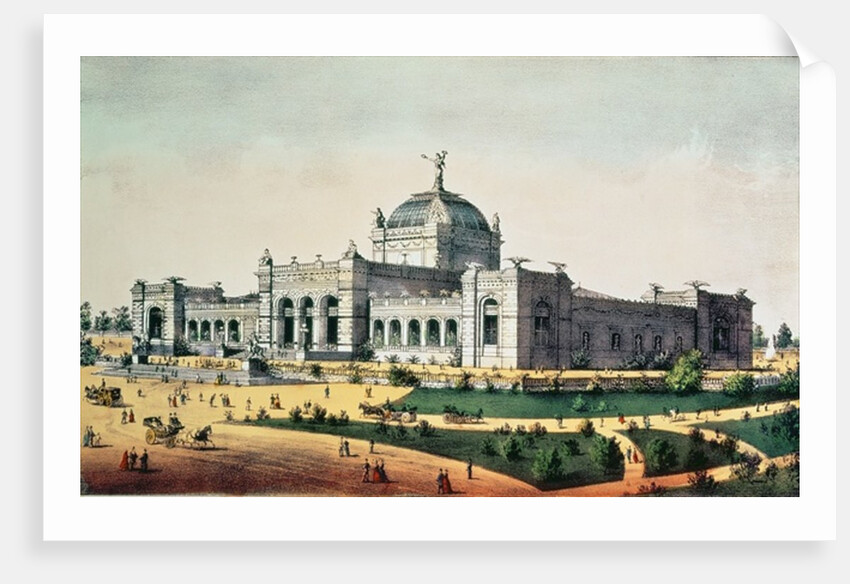Art Gallery, Grand United States Centennial Exhibition, Fairmount Park, Philadelphia, 1876, pub. by Currier & Ives by American School