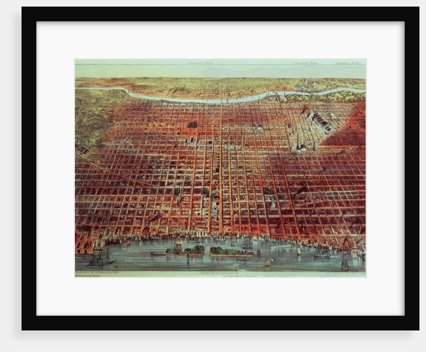 General View of Philadelphia, 1875 by N. and Ives J.M. Currier
