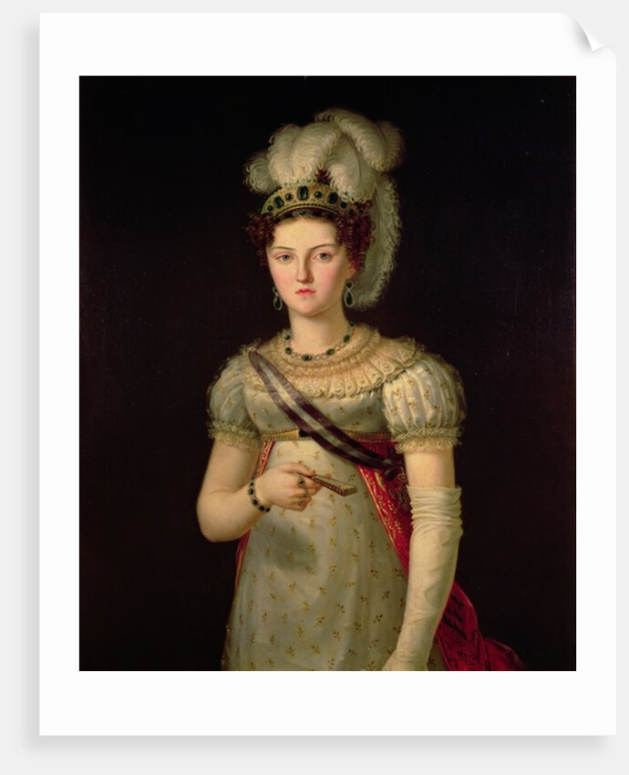 Portrait of Maria Josephine Amalia of Saxony by Francisco Lacoma