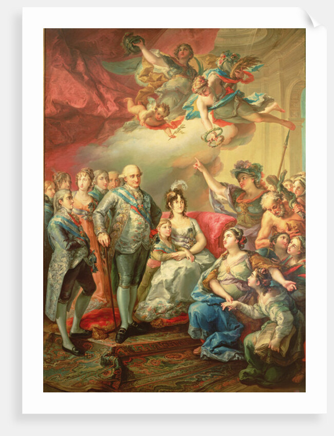 Paying Homage to Charles IV and his Family by Vicente Lopez y Portana
